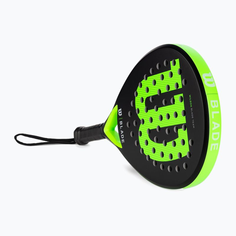 Raketa Wilson Blade Team V2 Padel čierno-zelená WR067411U2 2