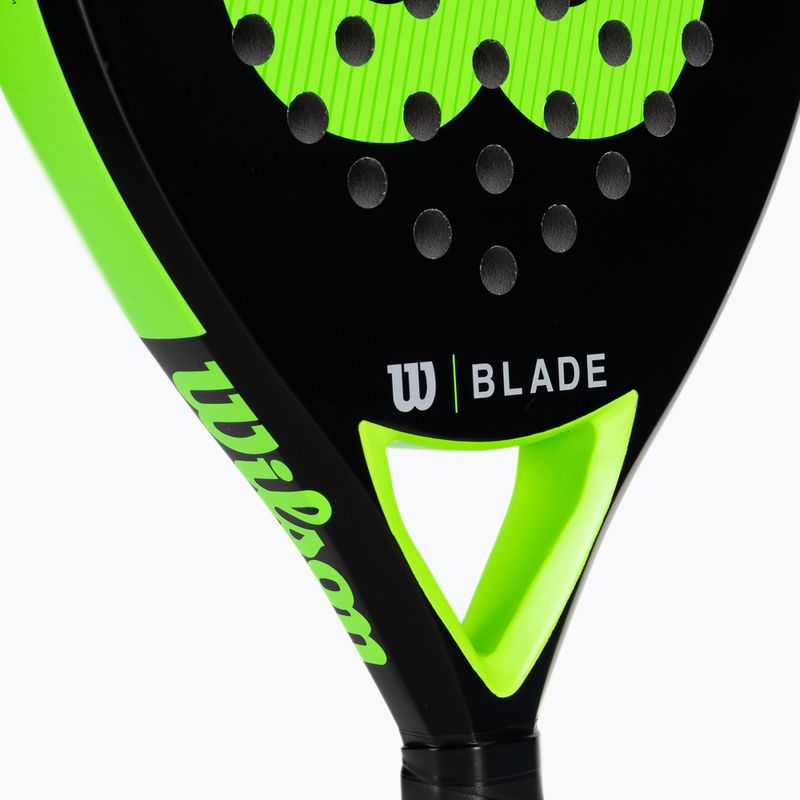 Raketa Wilson Blade Team V2 Padel čierno-zelená WR067411U2 4