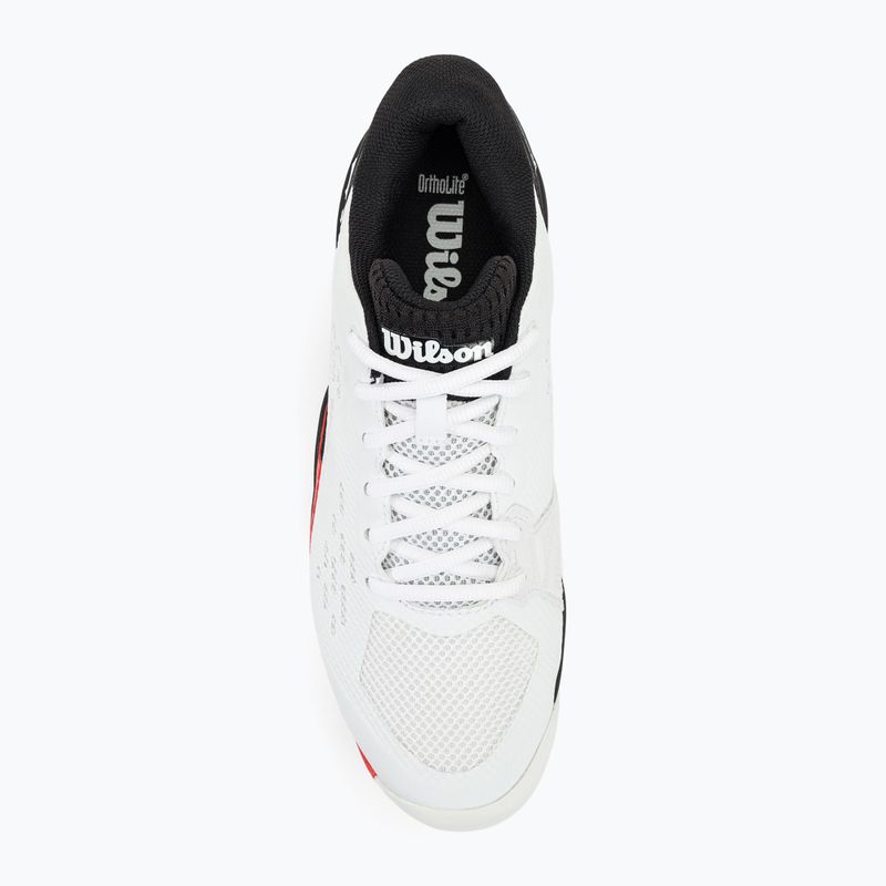Pánska tenisová obuv Wilson Rush Pro Ace white/red/poppy red 6