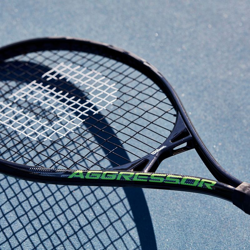 Tenisová raketa Wilson Aggressor 112 čierno-zelená WR087510U 9