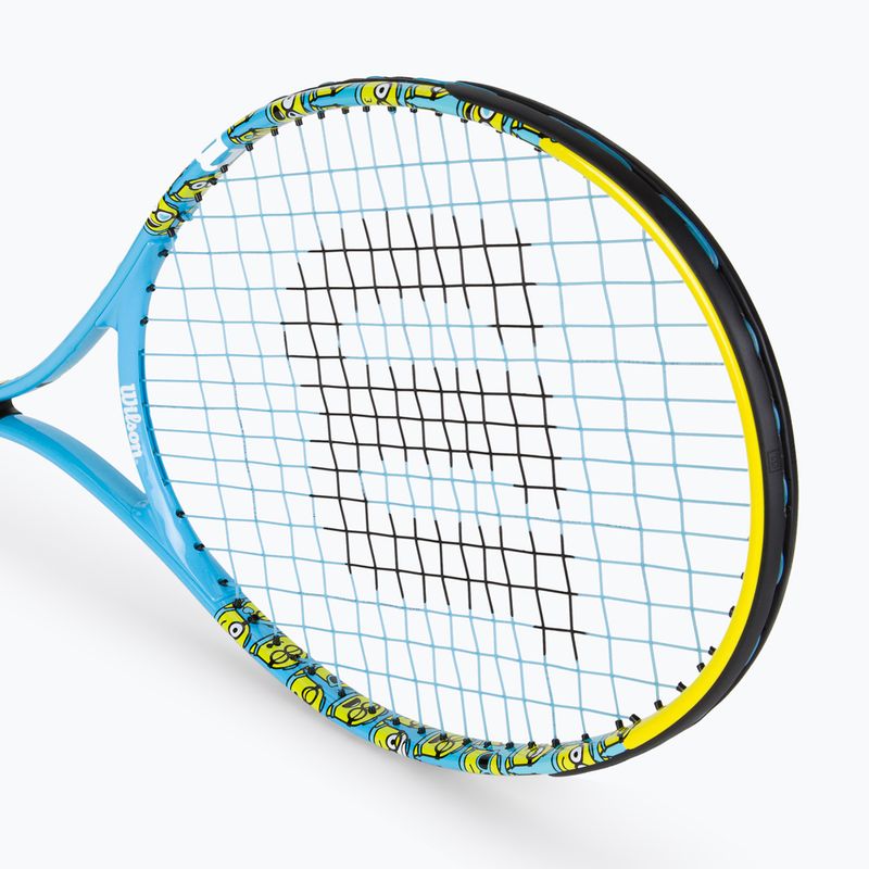 Detská tenisová raketa Wilson Minions 2.0 Jr 25 modrá/žltá WR097310H 2