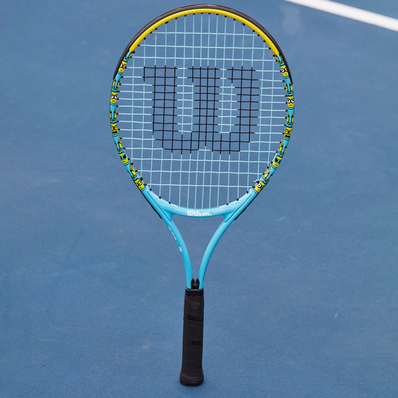 Detská tenisová raketa Wilson Minions 2.0 Jr 25 modrá/žltá WR097310H 7
