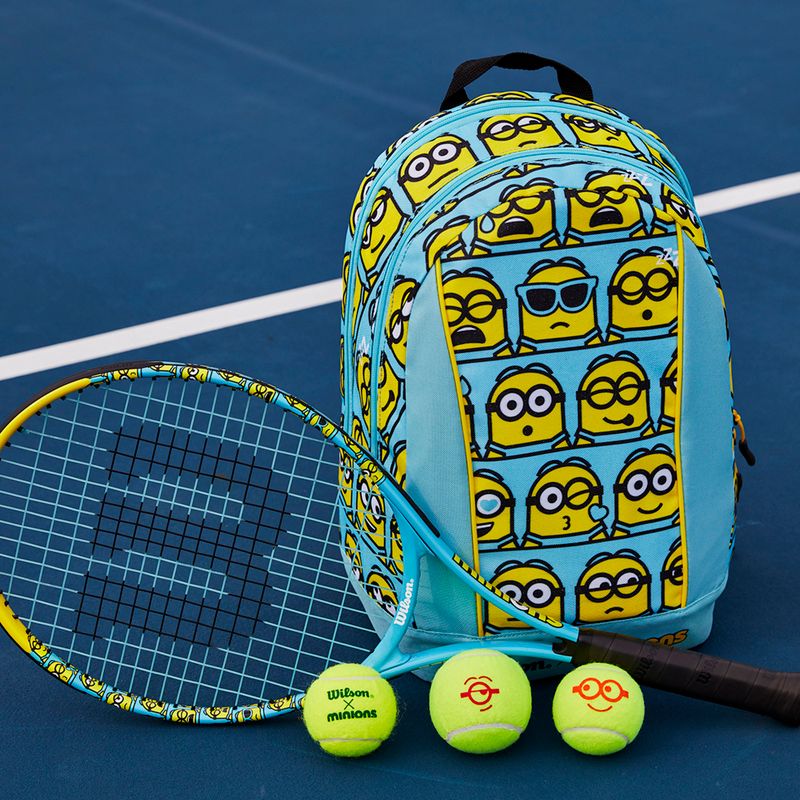 Detská tenisová raketa Wilson Minions 2.0 Jr 25 modrá/žltá WR097310H 8