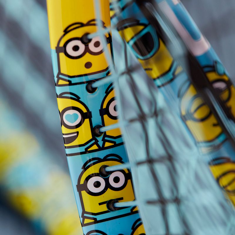Detská tenisová raketa Wilson Minions 2.0 Jr 25 modrá/žltá WR097310H 9