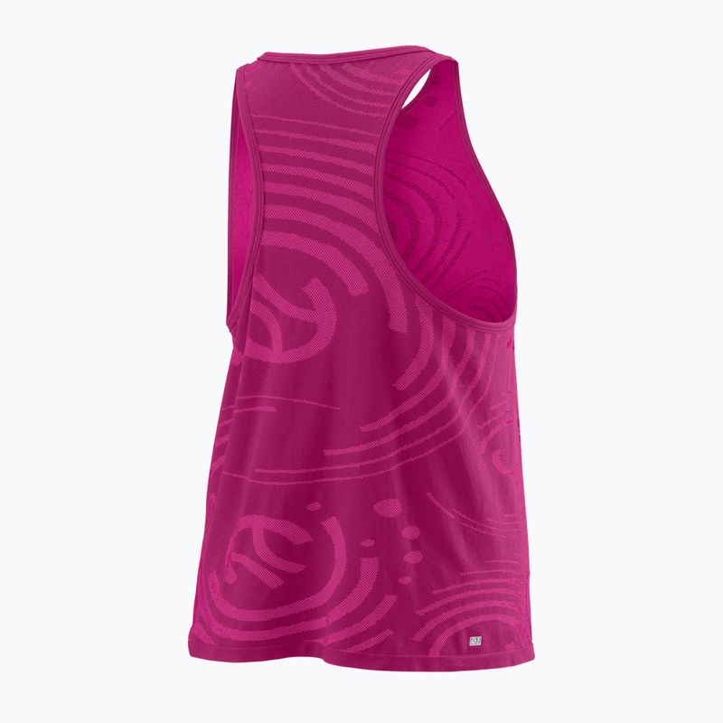 Dámske tenisové tričko Wilson PWR SMLS Tank pink WRA809702 2