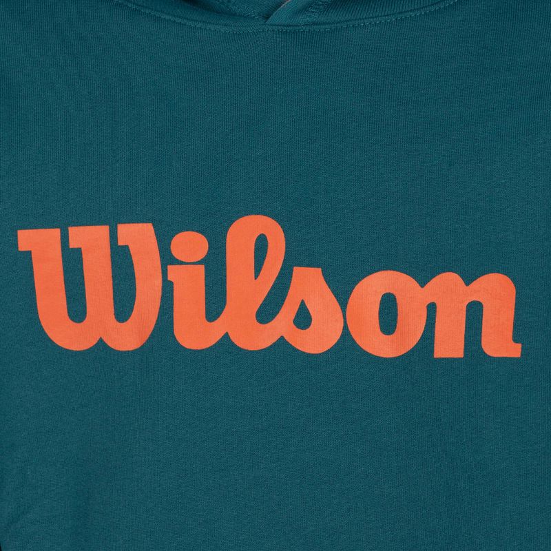 Detská mikina Wilson Tennis Script Cotton PO Hoody modrá WRA769219 3