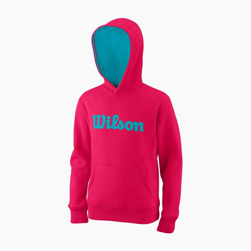 Detská mikina Wilson Tennis Script Cotton PO Hoody pink WRA769221 5