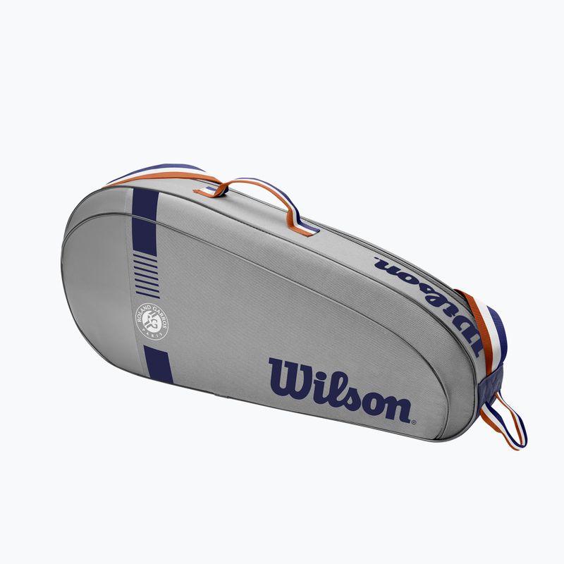 Tenisová taška Wilson Team 3 Pack Rolland Garros sivá WR8019201001 10