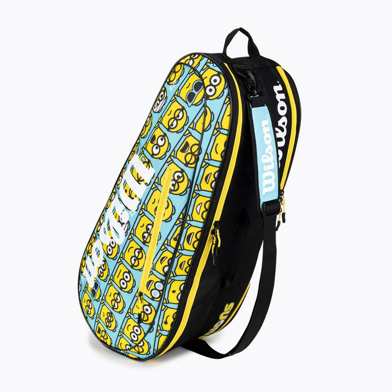 Detská tenisová taška Wilson Minions 2.0 Team 6 Pack blue yellow black 4