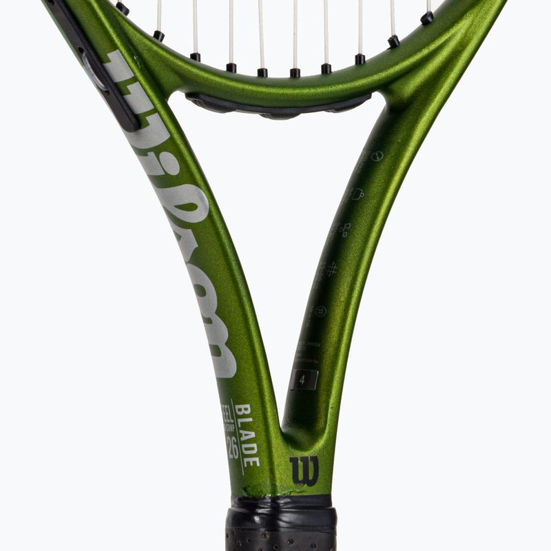 Detská tenisová raketa Wilson Blade Feel Comp 26 green WR125210U 4