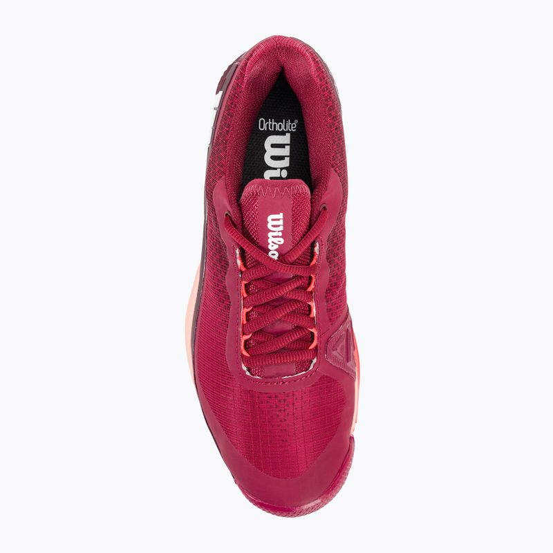 Dámska tenisová obuv Wilson Rush Pro 4.0 Clay beet red/white/tropical peach 6