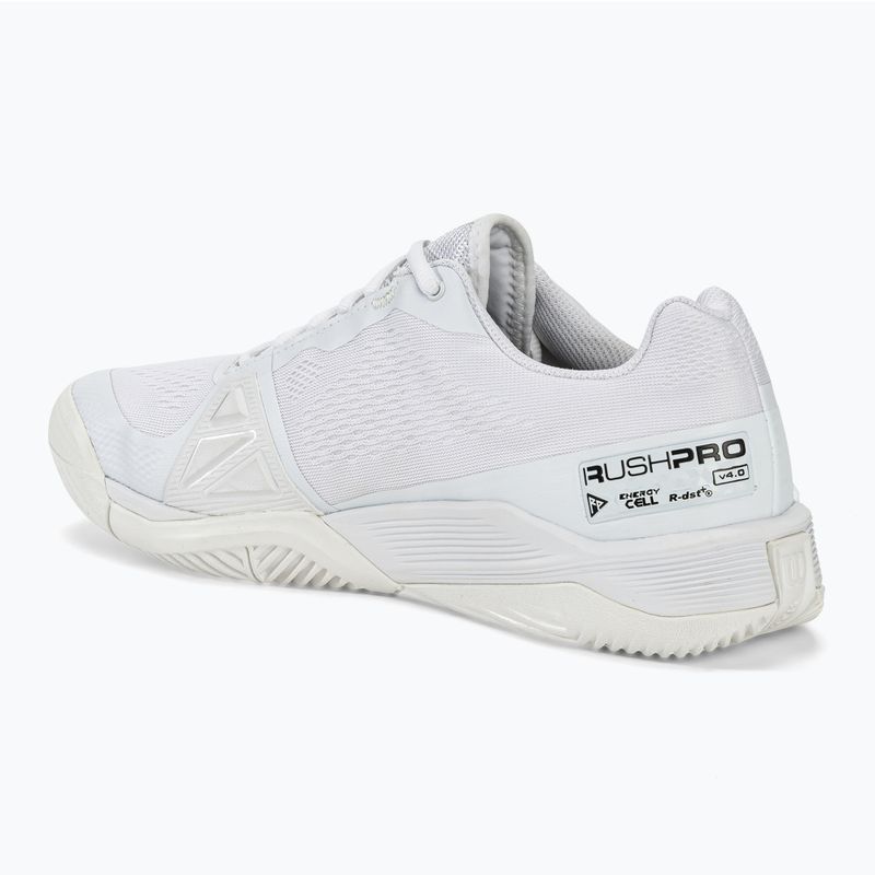Pánska tenisová obuv Wilson Rush Pro 4.0 white/white/black 3