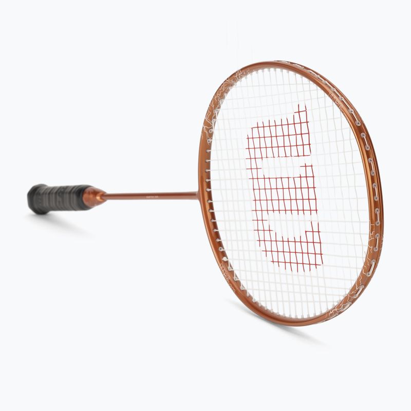Bedmintonová raketa Wilson Vertex 300 bronze/white 2