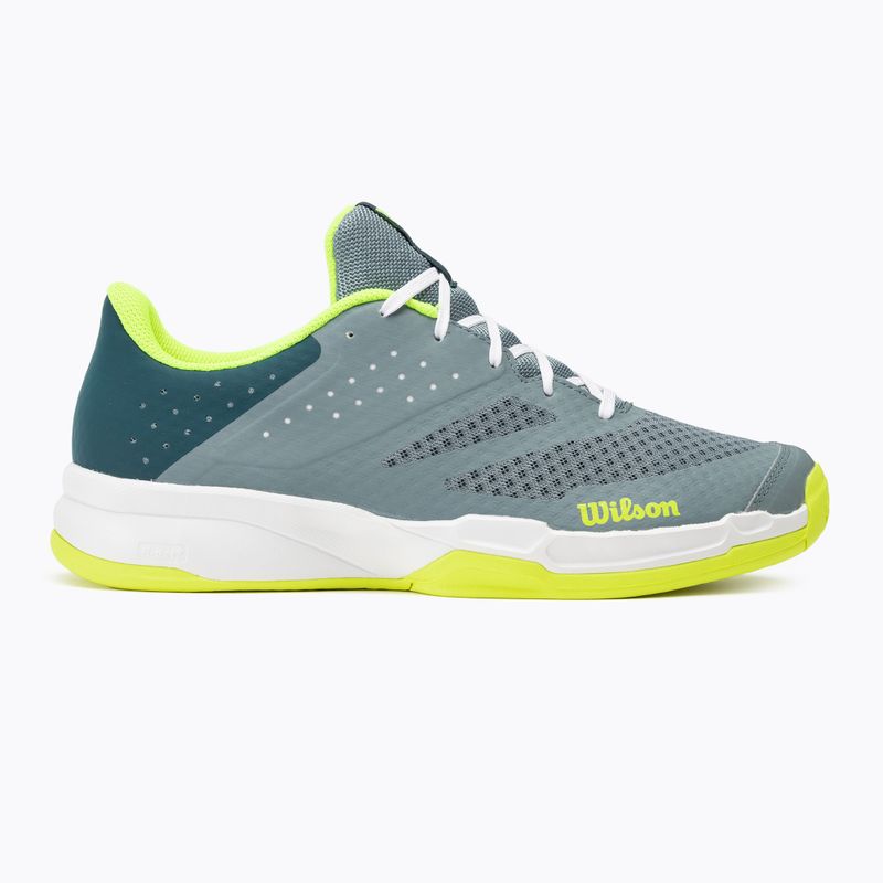 pánska tenisová obuv Wilson Kaos Stroke 2.0 stormy sea/deep teal/safety yellow 2