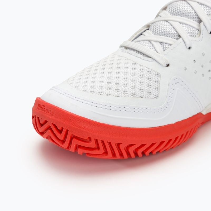 Dámska tenisová obuv Wilson Kaos Stroke 2.0 white/peach perfait/infrared 7