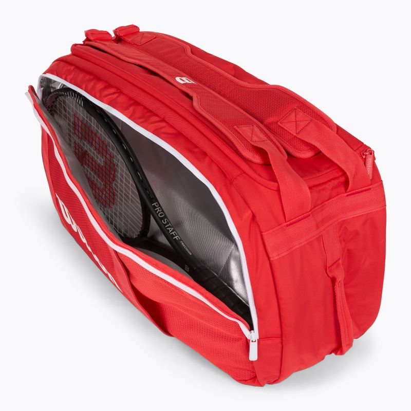 Tenisová taška Wilson Super Tour Red Coaches Duffel red 9