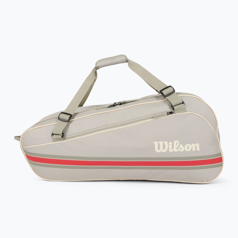 Tenisová taška Wilson Team 6PK oatmilk