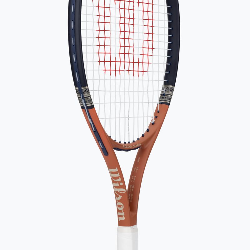 Detská tenisová raketa Wilson Roland Garros Elite Comp Jr 26 navy/orange 4