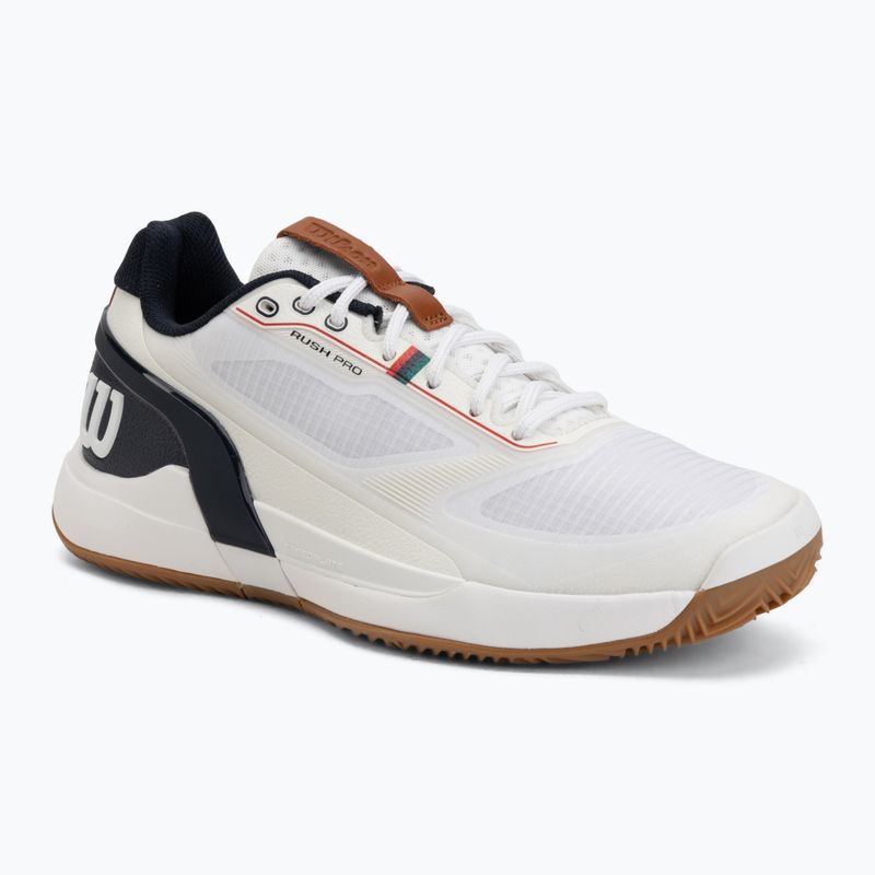 Pánske tenisové topánky Wilson Rush Pro 5 Clay white/navy blazer/gum