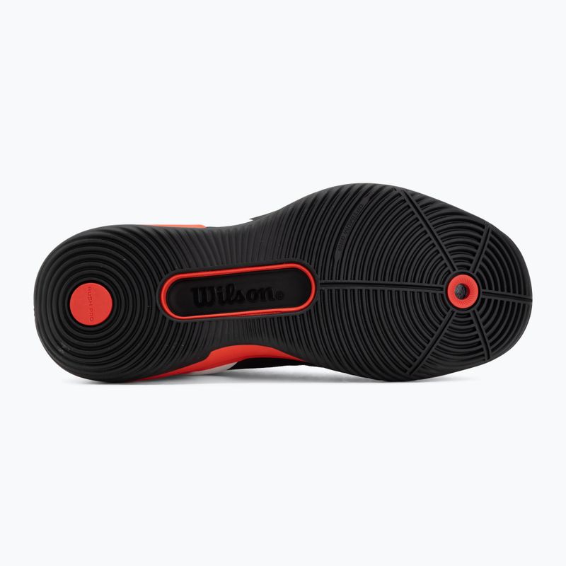 Pánske topánky na padel Wilson Rush Pro 5 black/infrared/white 4