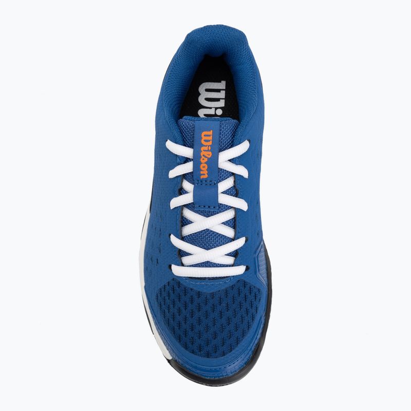 Detské tenisové topánky Wilson Rush Pro Ace L Jr déjà vu blue/orange tiger/white 5