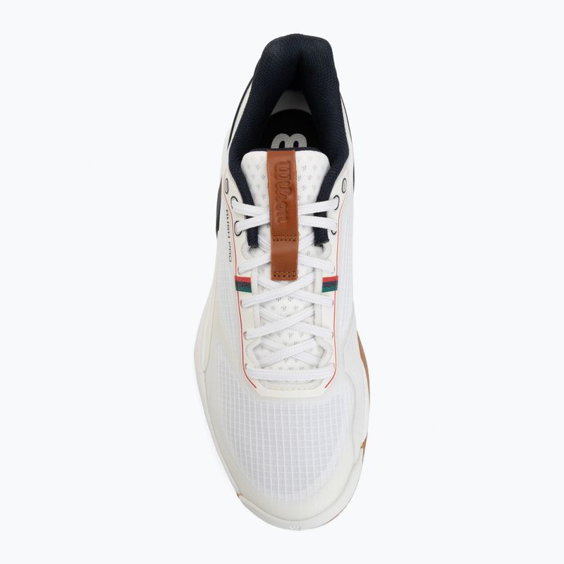 Pánske tenisové topánky Wilson Rush Pro 5 white/navy blazer/gum 5