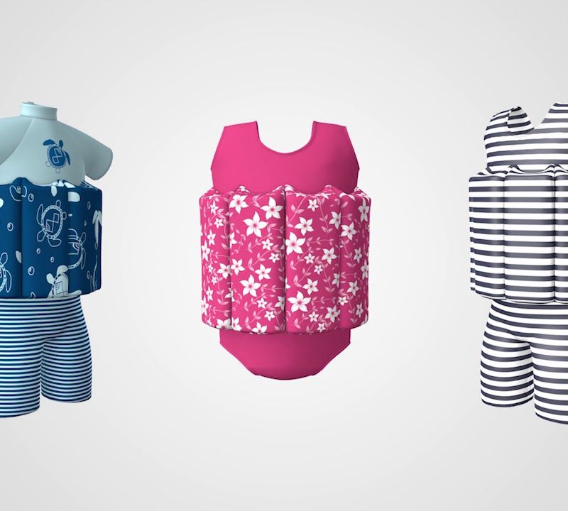 Detské plavky Splash About Short John Insects modré SJFSZBL1 4