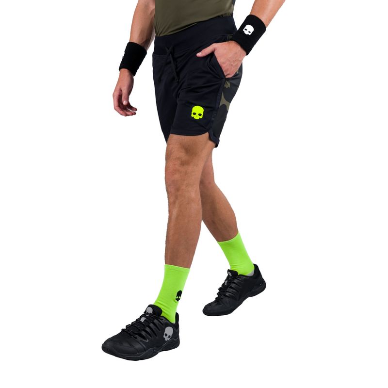 Pánske tenisové šortky HYDROGEN Camo Tech black T00515397