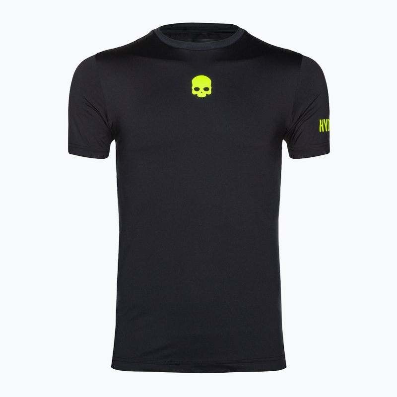 Pánske tenisové tričko HYDROGEN Panther Tech Tee black/yellow 5