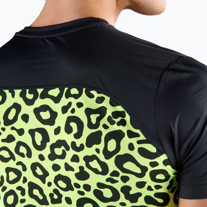 Pánske tenisové tričko HYDROGEN Panther Tech Tee black/yellow 4