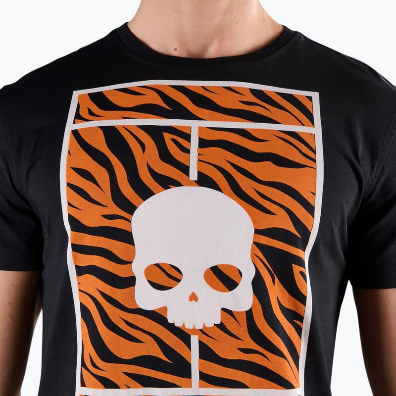 Pánske bavlnené tričko HYDROGEN Tennis Court Tee black 3