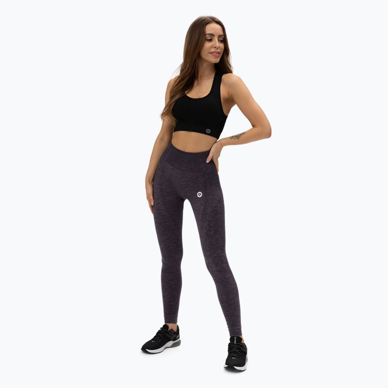 Dámske bezšvové legíny Gym Glamour navy blue 198 2