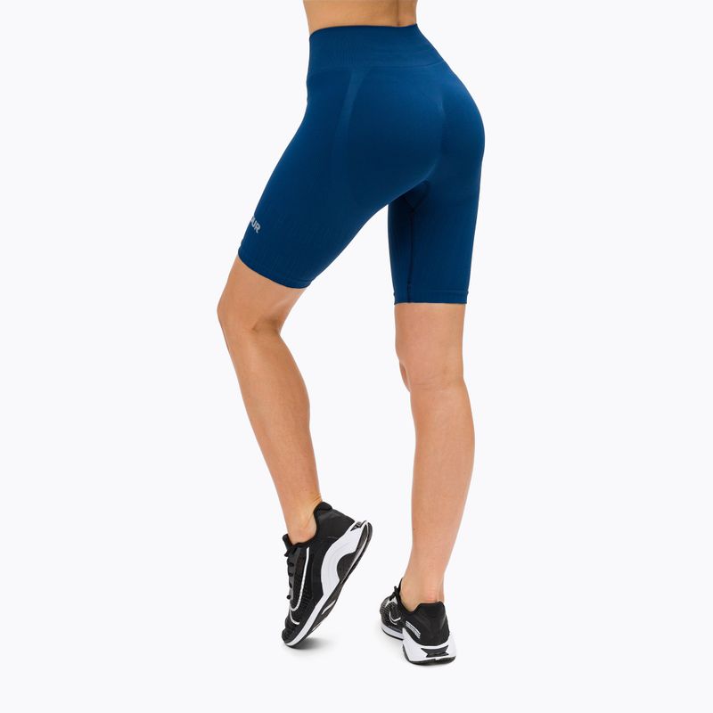 Dámske tréningové šortky Gym Glamour Bikery push up blue 317 3