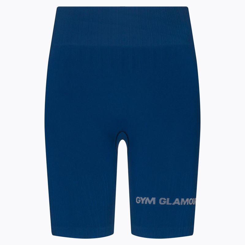 Dámske tréningové šortky Gym Glamour Bikery push up blue 317 6