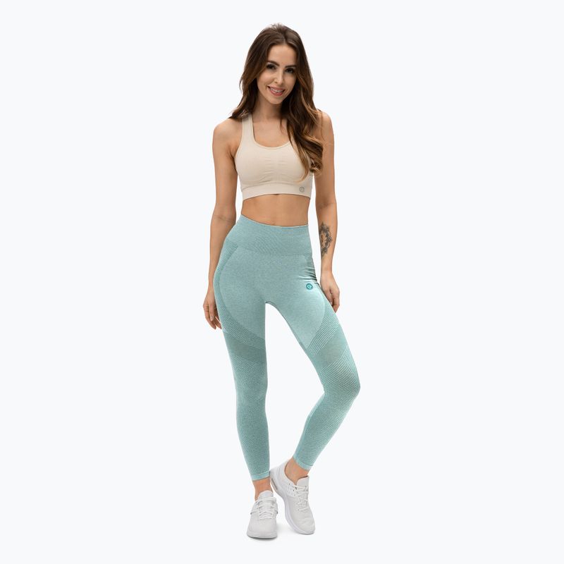 Dámske legíny Gym Glamour Fusion green 337 2