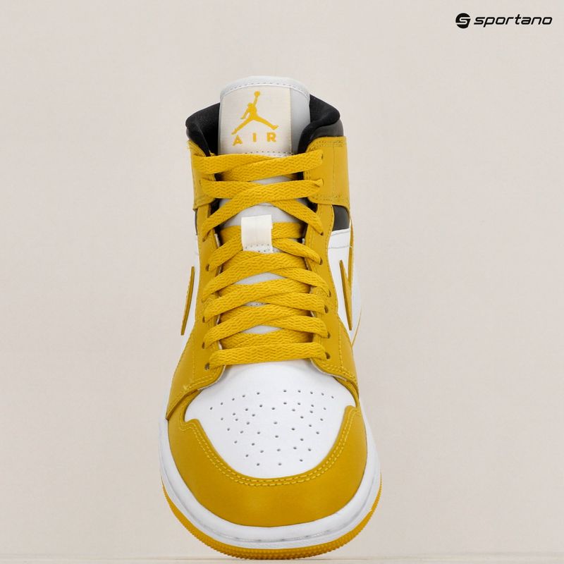 Dámske topánky Air Jordan 1 Mid white/black/vivid sulfur 9