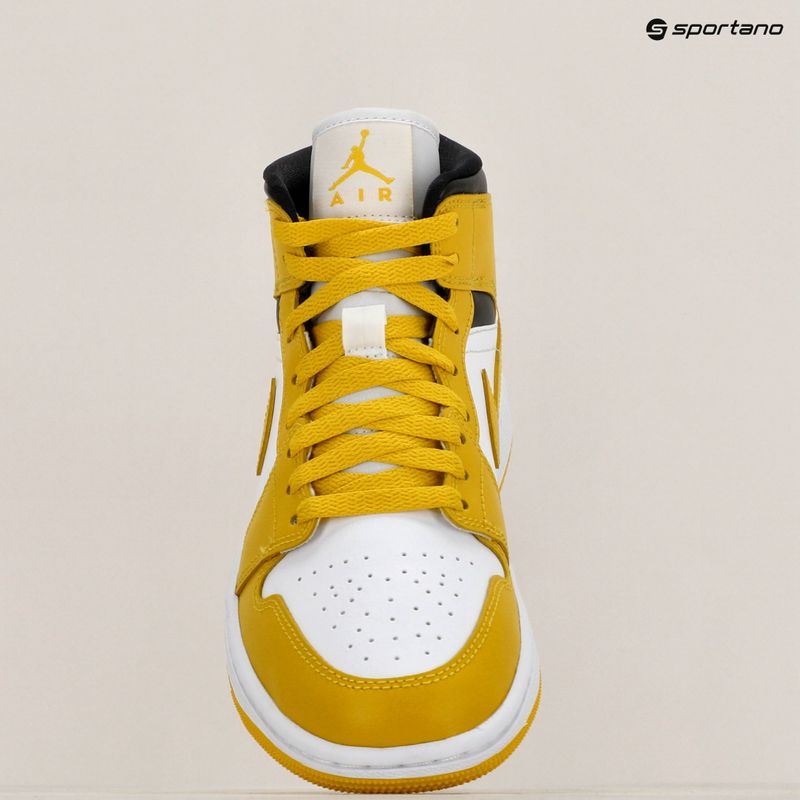 Dámske topánky Nike Air Jordan 1 Mid white/black/vivid sulfur 9