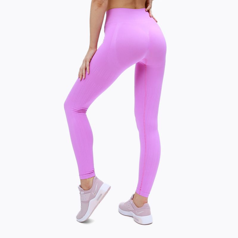 Dámske tréningové legíny Gym Glamour push up pink 368 3