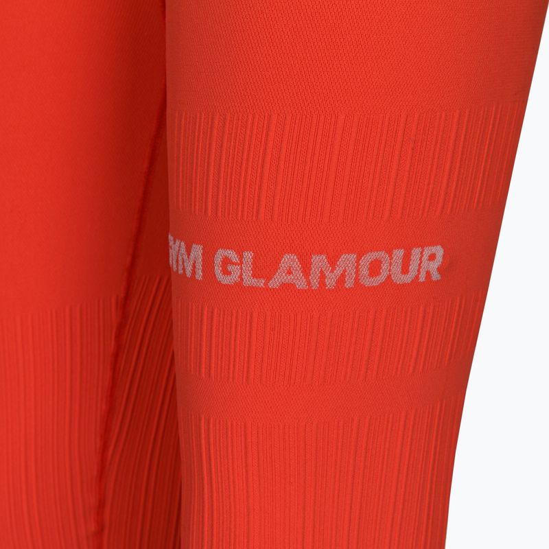 Dámske tréningové legíny Gym Glamour push up orange 369 8