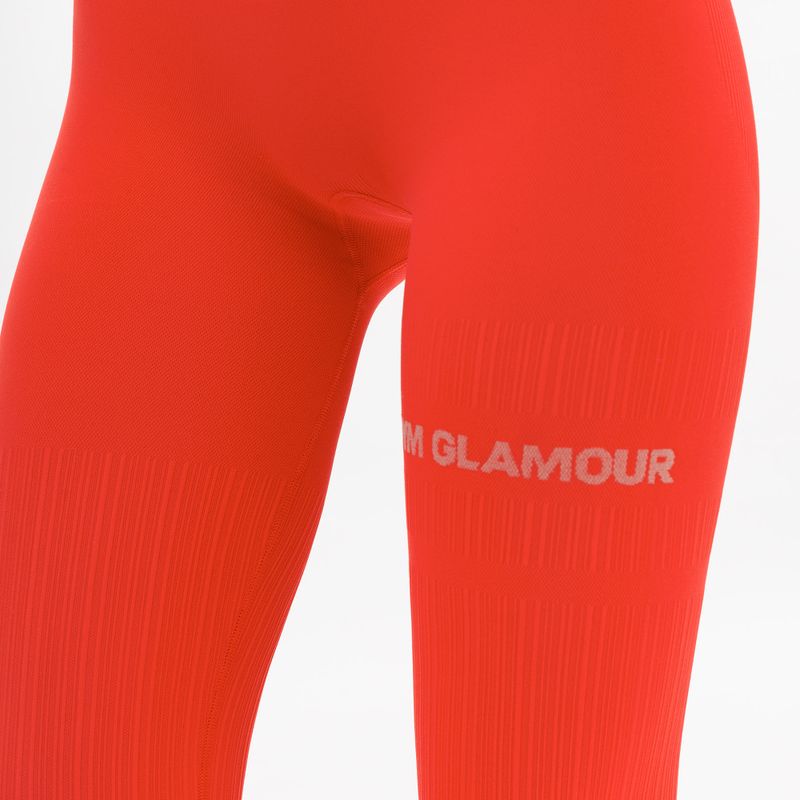 Dámske tréningové legíny Gym Glamour push up orange 369 5