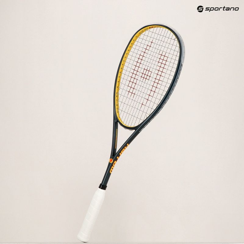 Squashová raketa Harrow Vapor 115 Misfit sivá/žltá 10