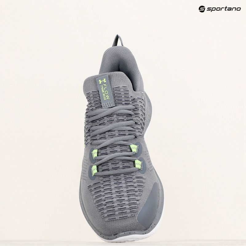 Pánske tréningová obuv  Under Armour Dynamic IntelliKnit titan gray/morph green/midnight navy 11