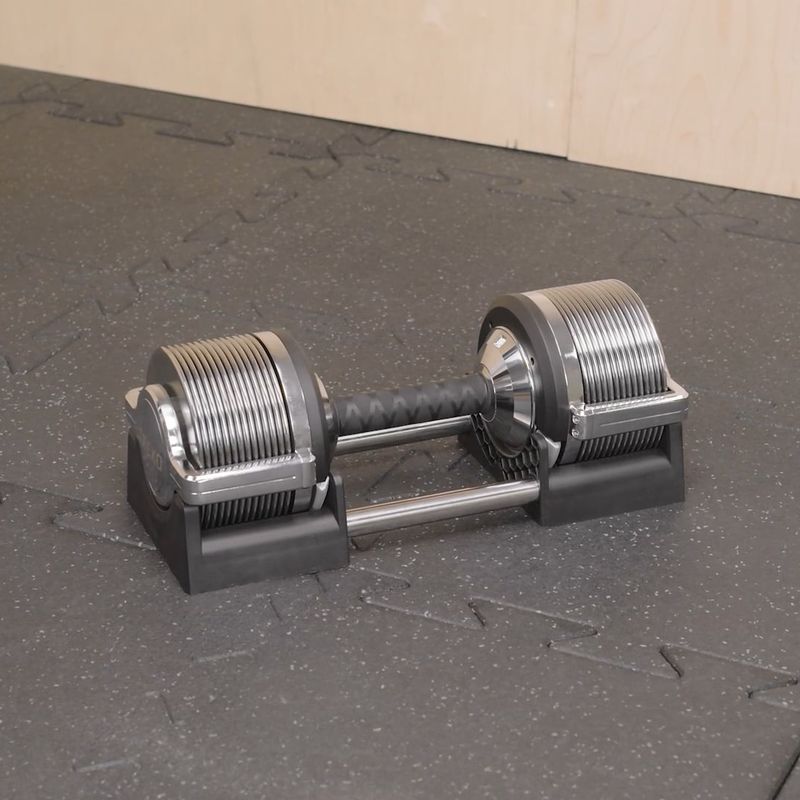 Nastaviteľná činka TREXO TRX-AD32C  3-32 kg strieborná 17