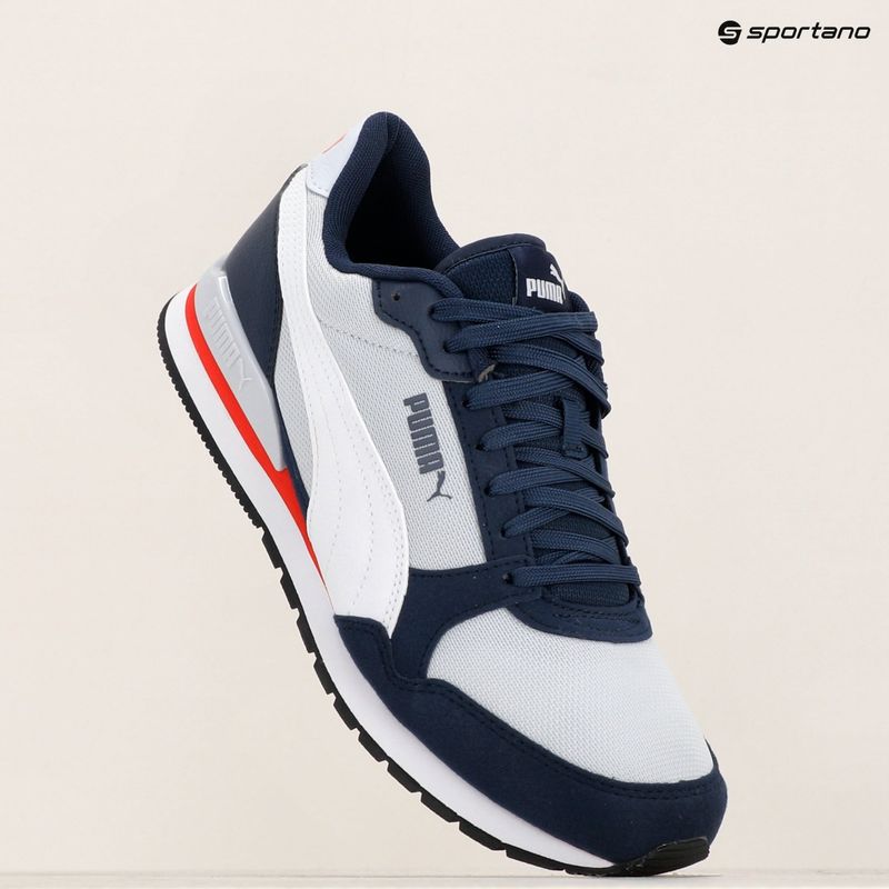 Obuv  PUMA ST Runner v3 Mesh silver mist/white/club navy/for all time red/black 14