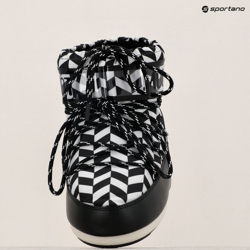 Dámske snehule Moon Boot Icon Low Optical black/white 11
