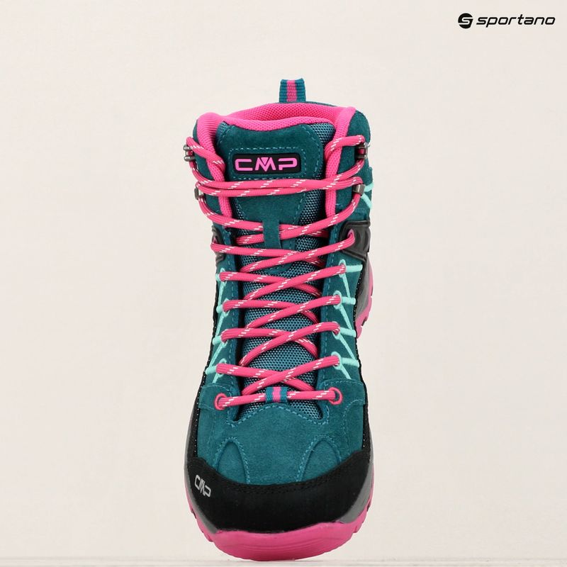 Juniorská trekkingová obuv CMP Rigel Mid lake / pink fluo 15