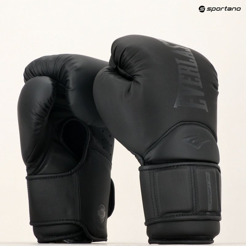 Boxerské rukavice Everlast Elite 2 Pro kožené čierne 7