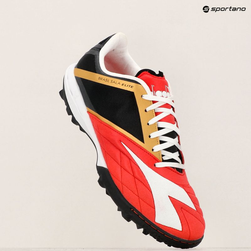 Pánske kopačky Diadora Brasil Sala Elite TF milano red/white/black 9