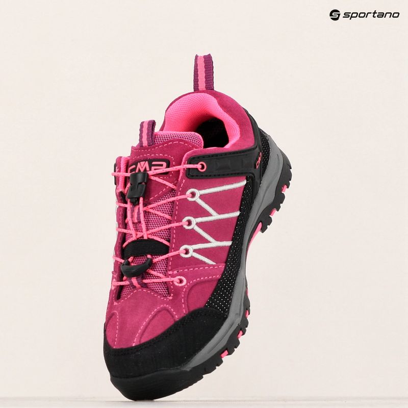 Detská trekkingová obuv CMP Rigel Low Wp berry / pink fluo 15