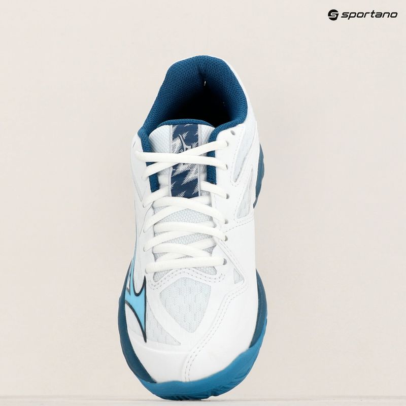 Detská volejbalová obuv Mizuno Lightning Star Z7 white/sailor blue/silver 9